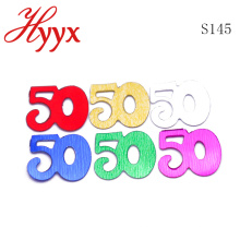 HYYX Wholesale party favor 50.a confeti del cumpleaños de la figura